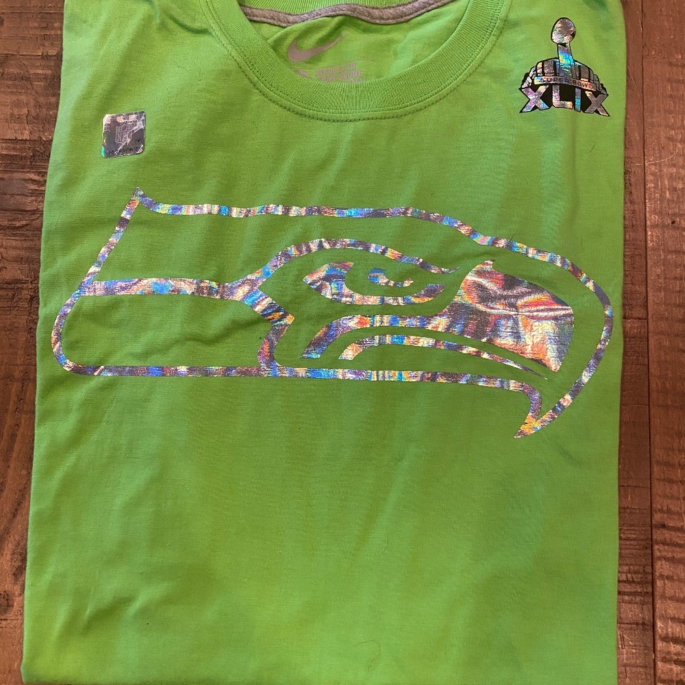 Nike Seattle Seahawks NFL Action Green Men’s T Shirt Large